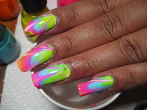 What's nail marbling, you ask? Google nail marbling” for a better idea of